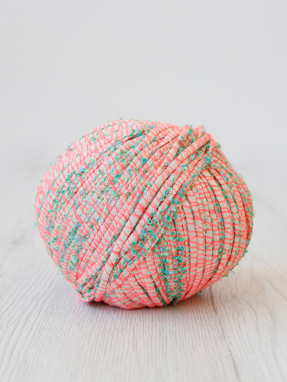 orange and green pop yarn 