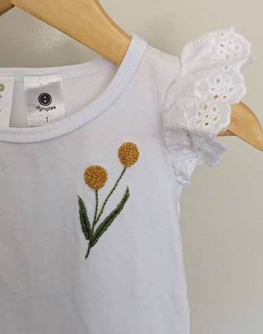 Embroidered kids top