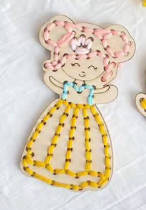 Diy Yarn princess kids craft