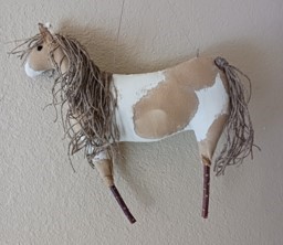 Horse with nettle mane