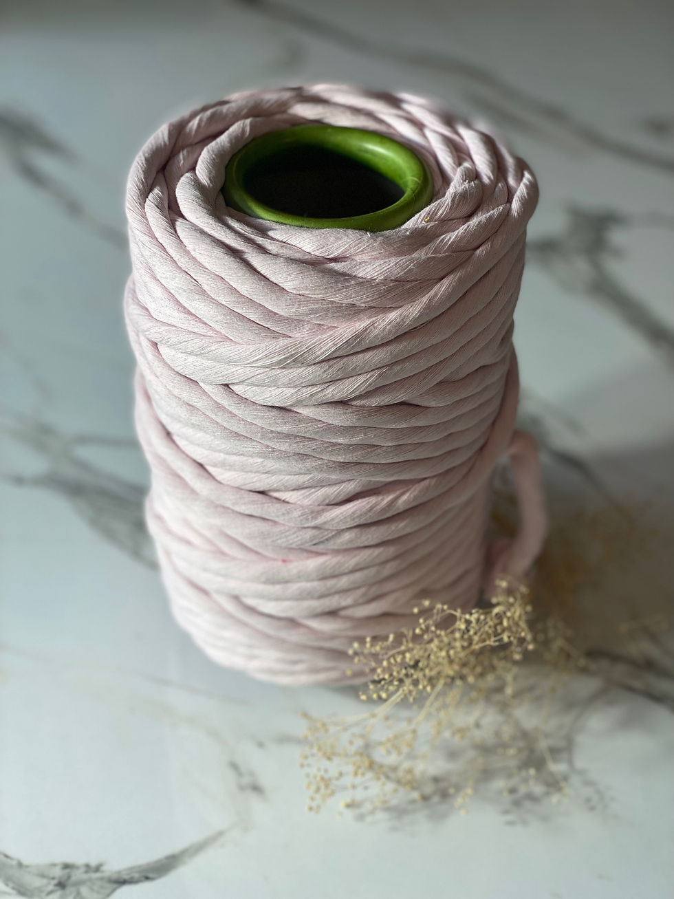 Thumbnail: pale pink macrame cotton string