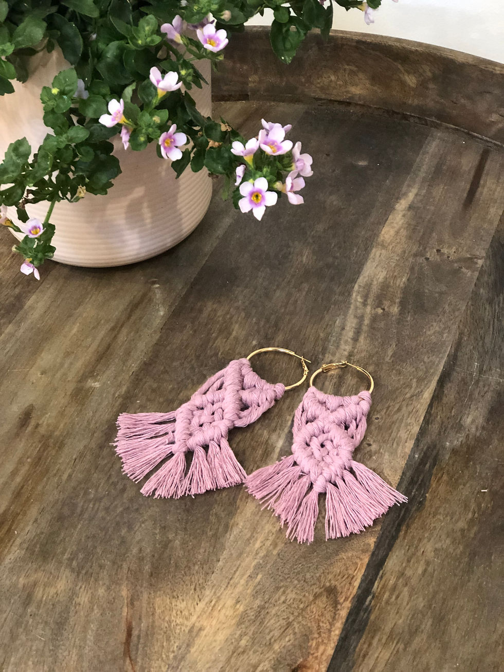 Thumbnail: Macrame Boho Earrings