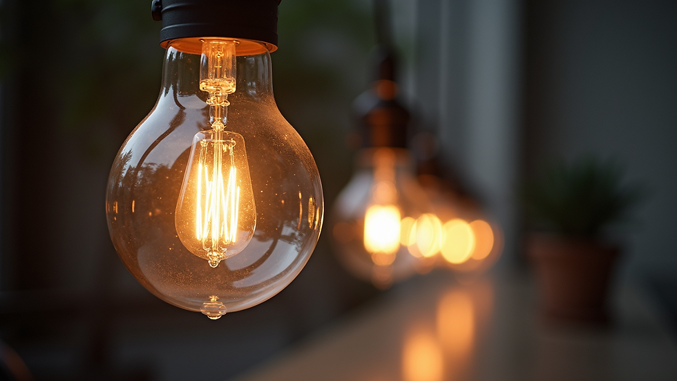 Lampu kristal besar yang sedang dibersihkan oleh tenaga profesional