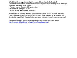 Boil Water Advisories