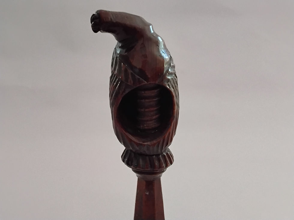 Thumbnail: Antique Jester Black Forest Wooden Nut Cracker
