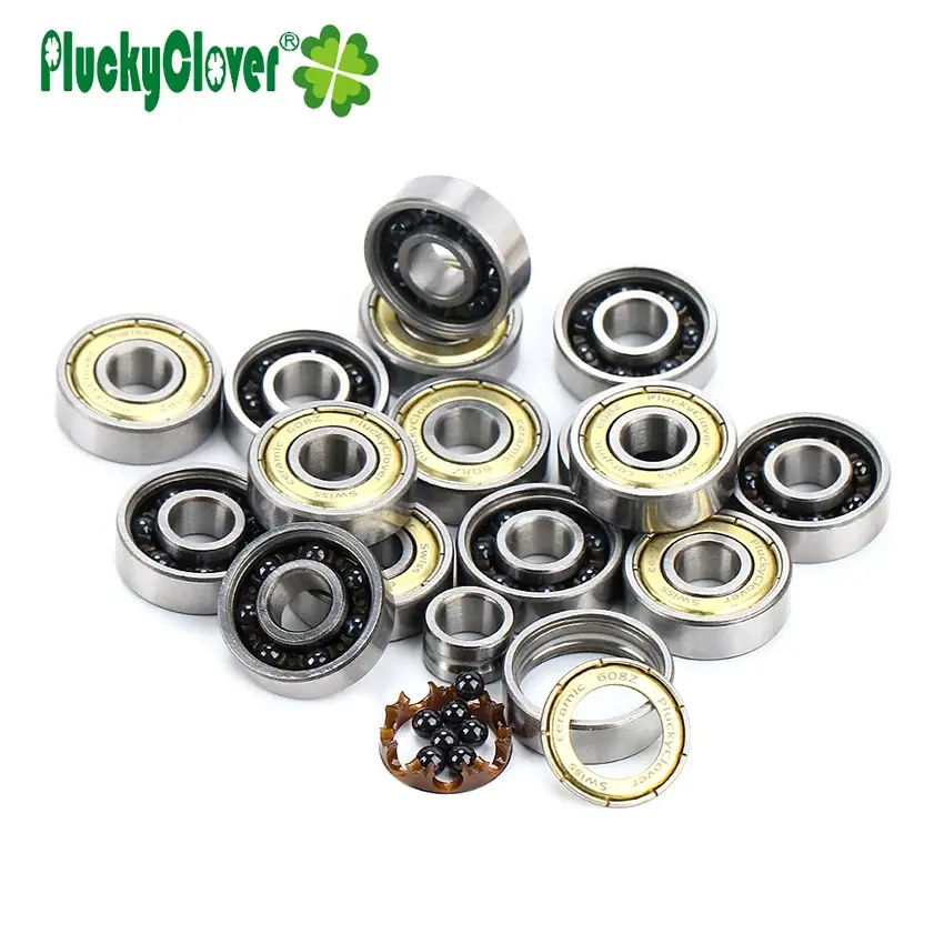 Thumbnail: PluckyClover 608 Skate Bearings with 7 Ceramic Beads