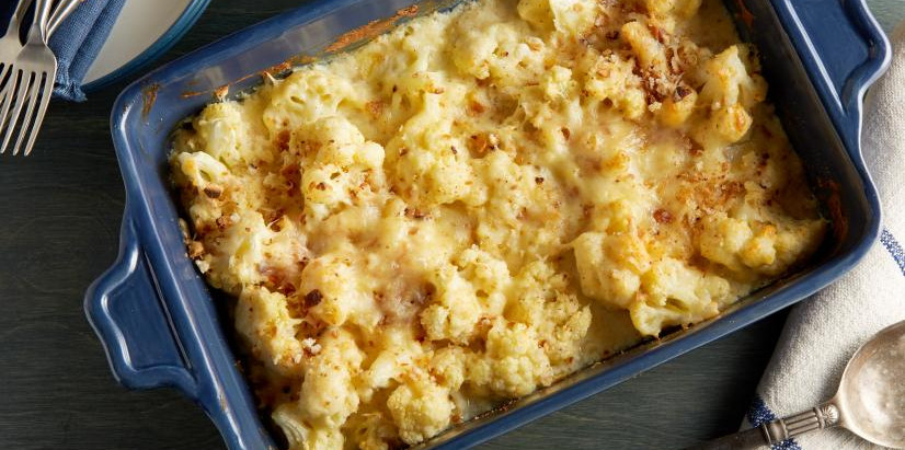 Couve-flor gratinada com Cottage de Búfala