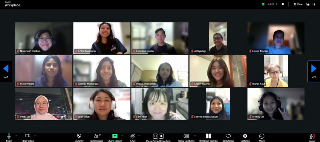 Some of our dedicated tutors at our online training session.