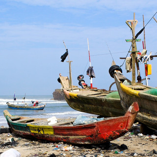 Ghana Flag Boat