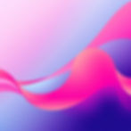 Abstract shapes using pinks, oranges, and blues (following Trustible brand colors), in a s