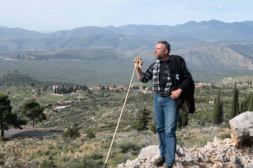 Local shepherd at the ancient path