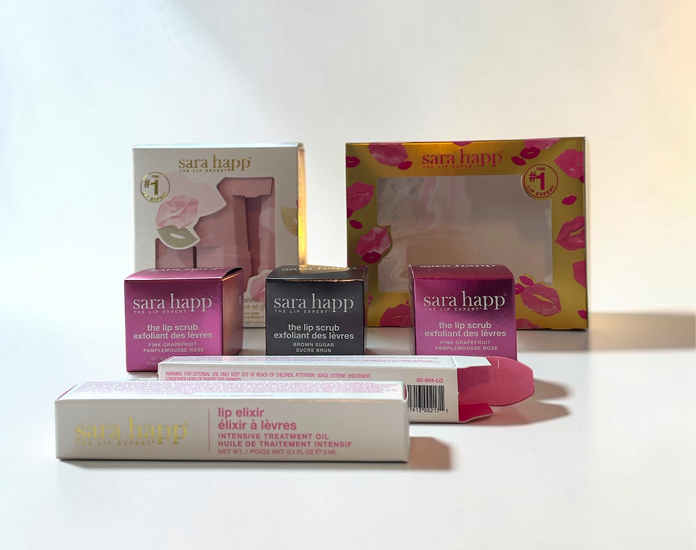 Assorted custom folding-carton packages demonstrating different box sizes, materials, printing, and finishes.
