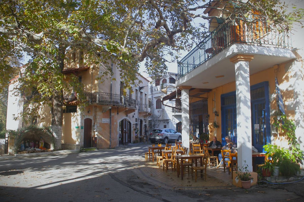 taverna kafeneio Armenoi Treasure Hunt Chania Apokoronas Villages deutsch english Schatzsu