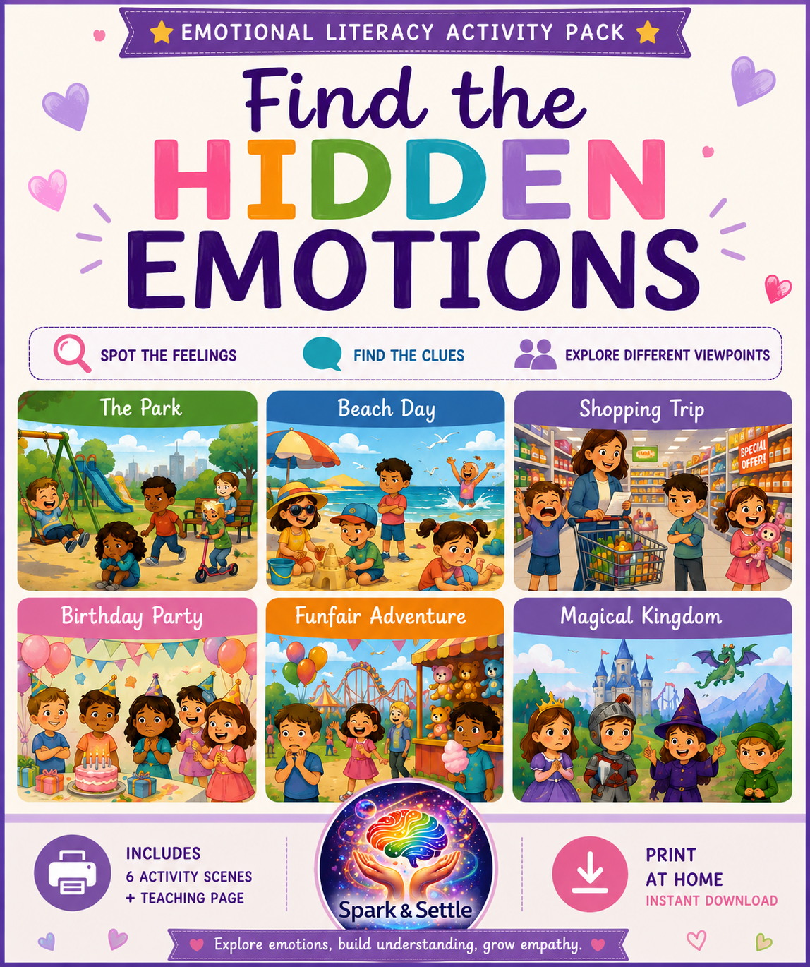 Printable Resource: Find The Hidden Emotions