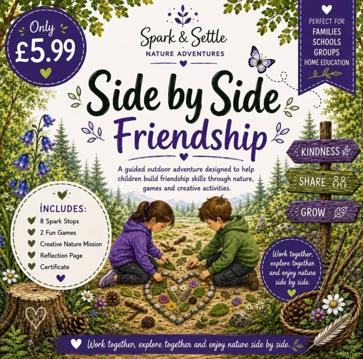 Nature Adventure: Side By Side Friendship