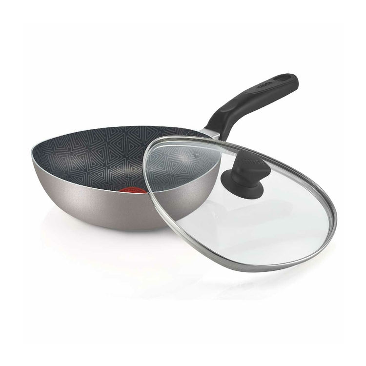 Miniatura: Wok IMUSA Antiadherente con Tapa de Vidrio 24 cm Talent