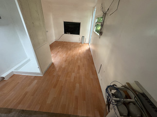 Ramon and son installing furniture