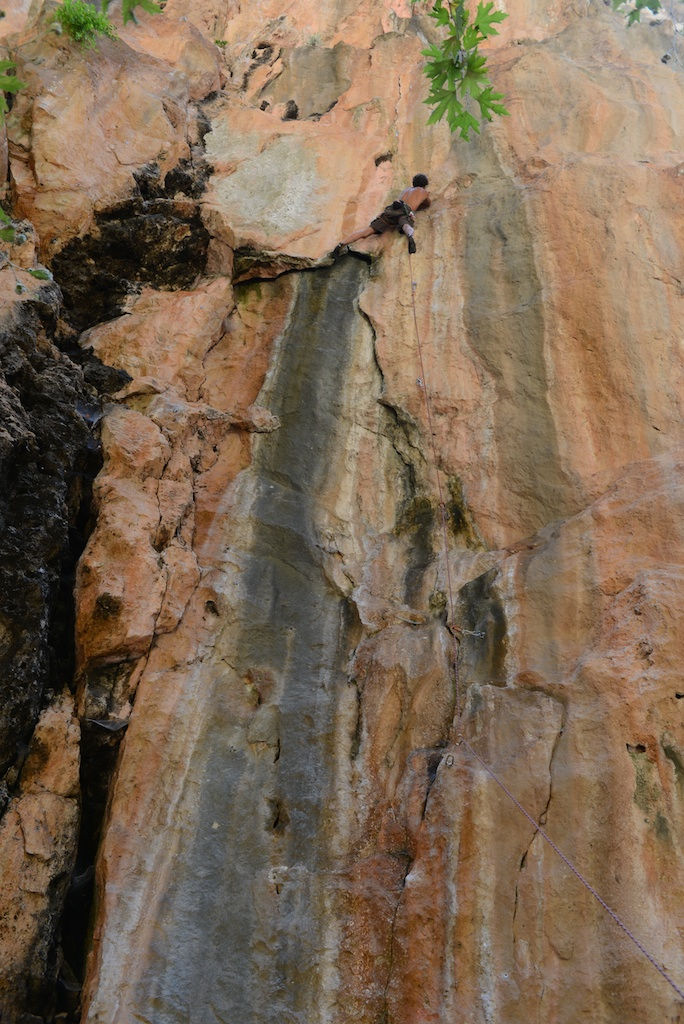 Climbing in Gjipe