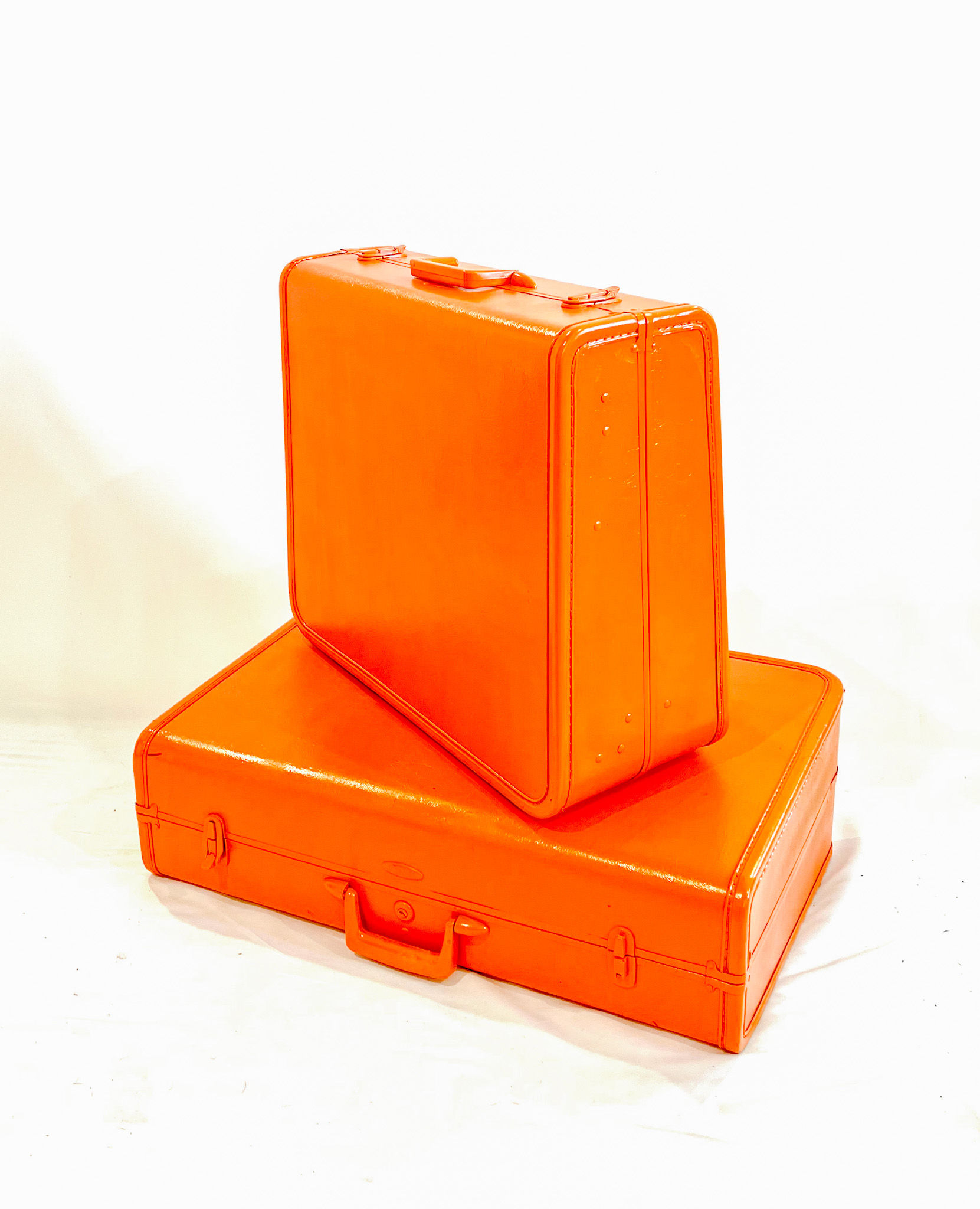 Orange Suitcases
