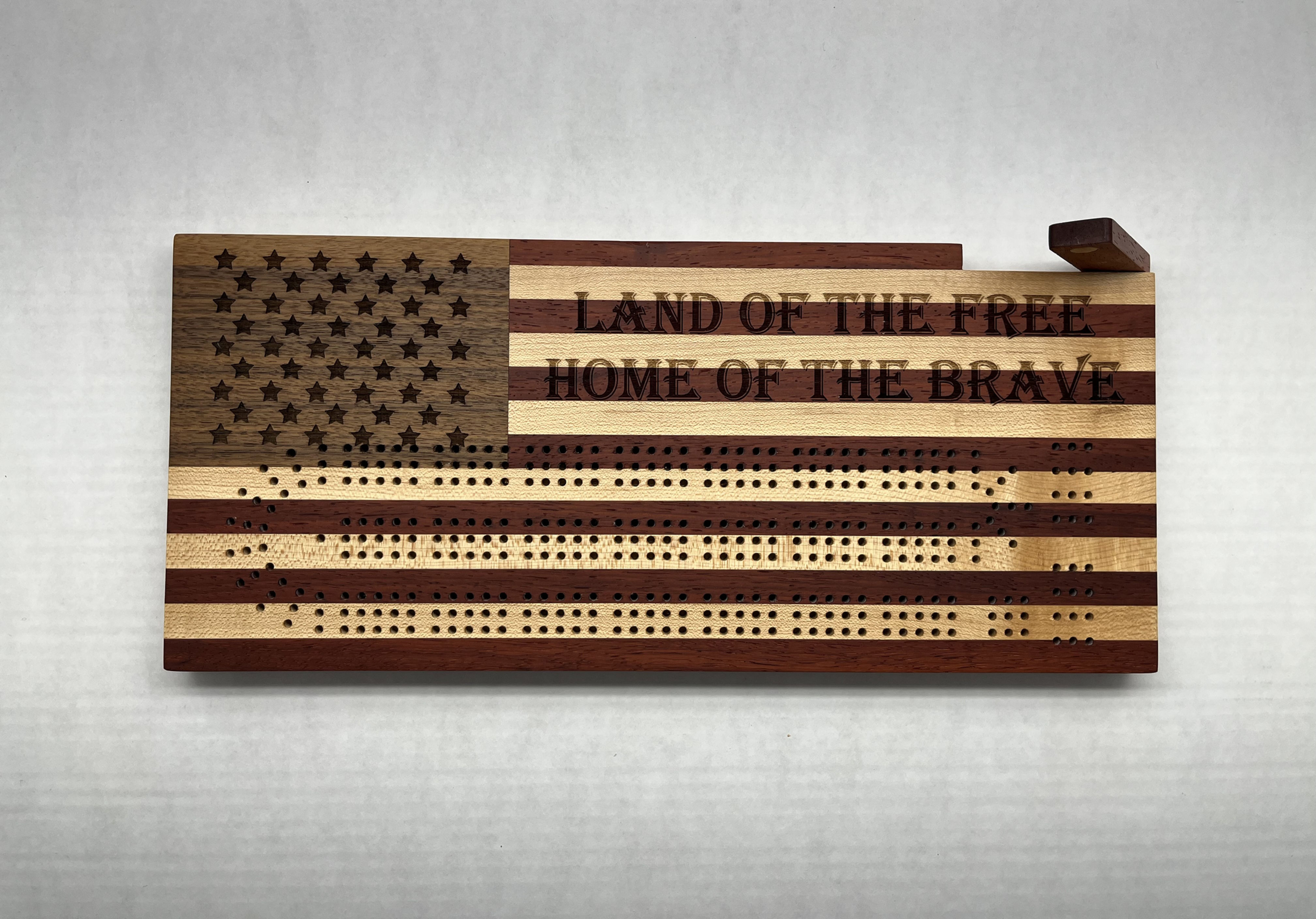 Cribbage Board, U.S. Flag