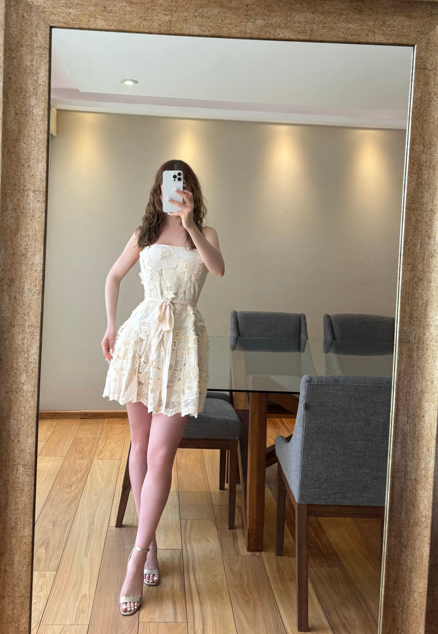 Ivory Mini Dress