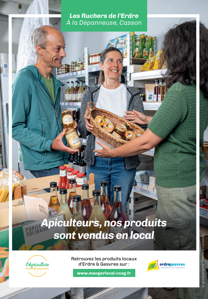 Nos produits sont vendus en local à l'épicerie associative "La Dépanneuse" à CASSON