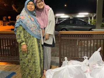 Agihan makanan kepada keluarga asnaf.(PKP FASA 1).