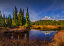 Mt Rainier Reflections USA.