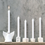 Thumbnail: East of India Tape Candle & Holder | Angel / Star / Heart / House