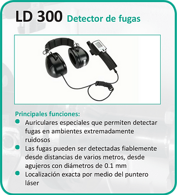 LD 300 DETECTOR DE FUGAS