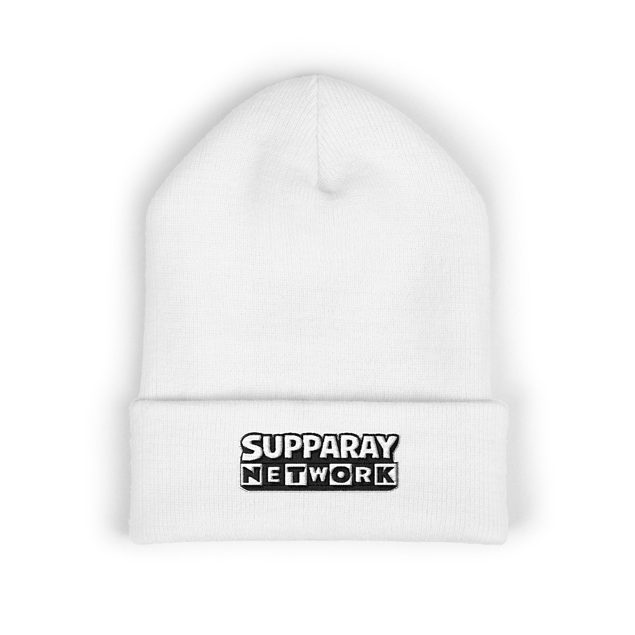 Brain Blast Embroidered Beanie — SUPPARAY Network Cuffed Hat