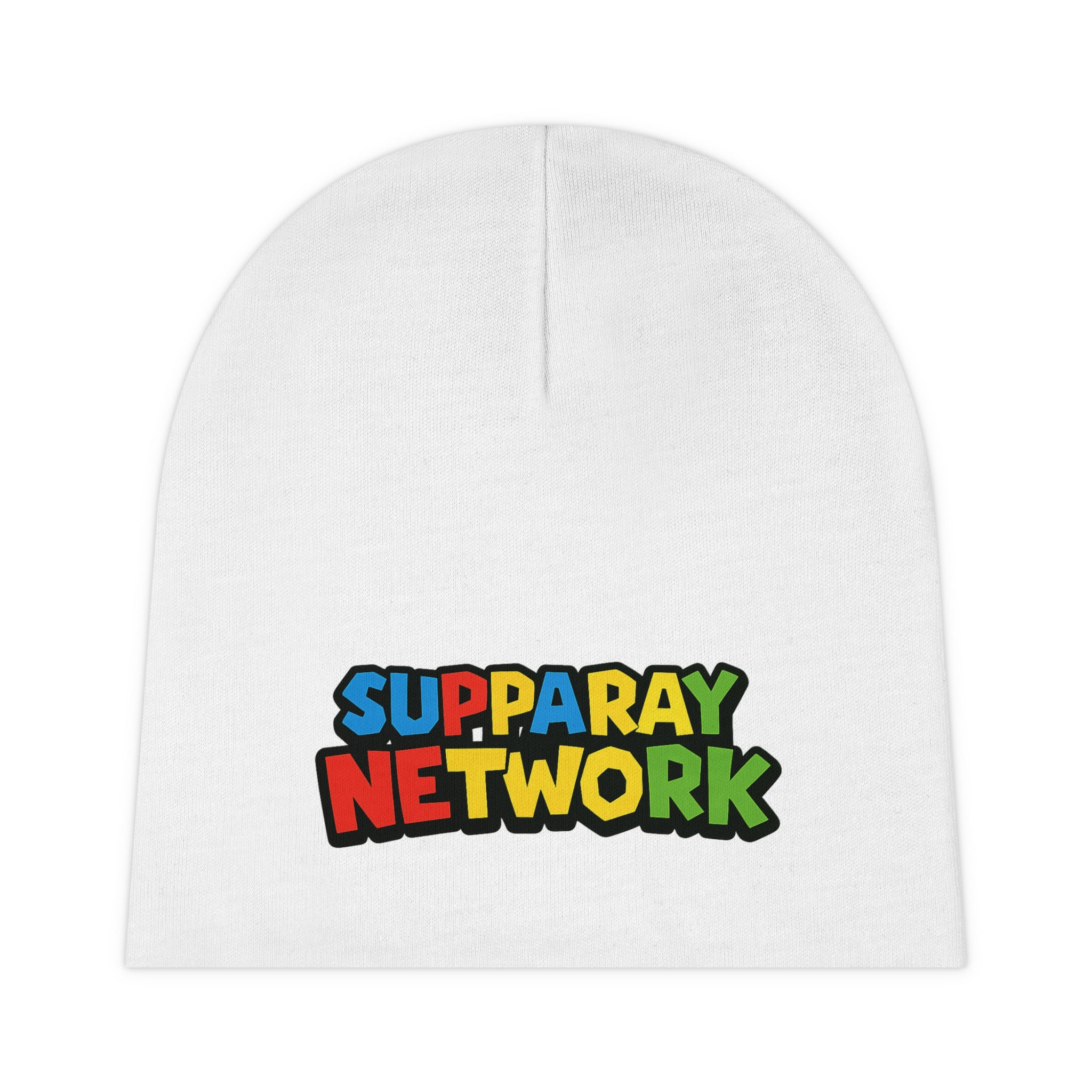 Baby Beanie — Colorful "Supparay Network" Logo Infant Hat