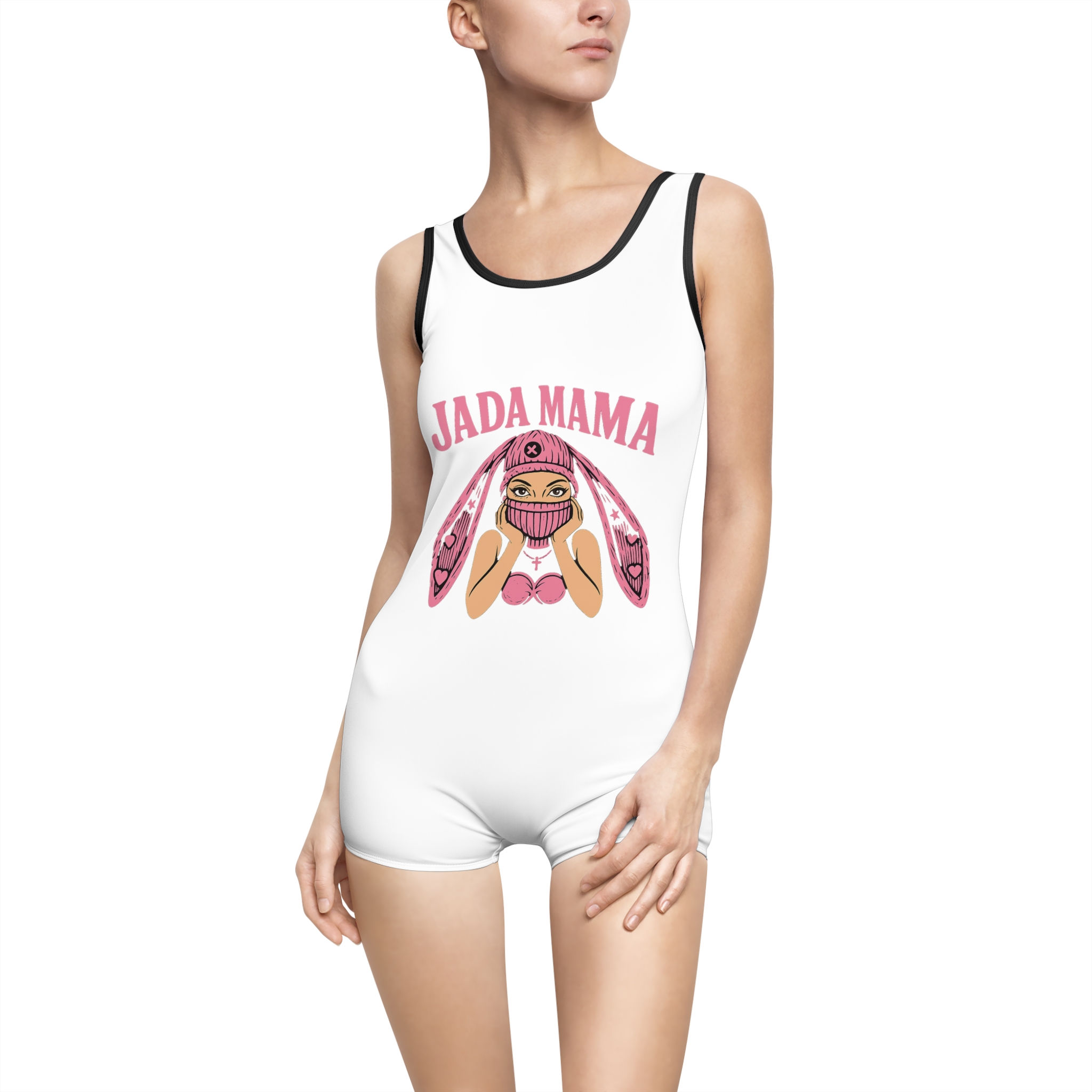 Jada Mama Vintage One-Piece Swimsuit — Retro Graphic Women’s Swimwear