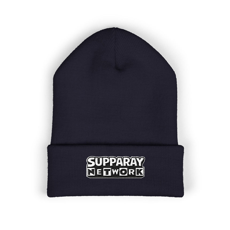 Thumbnail: Brain Blast Embroidered Beanie — SUPPARAY Network Cuffed Hat