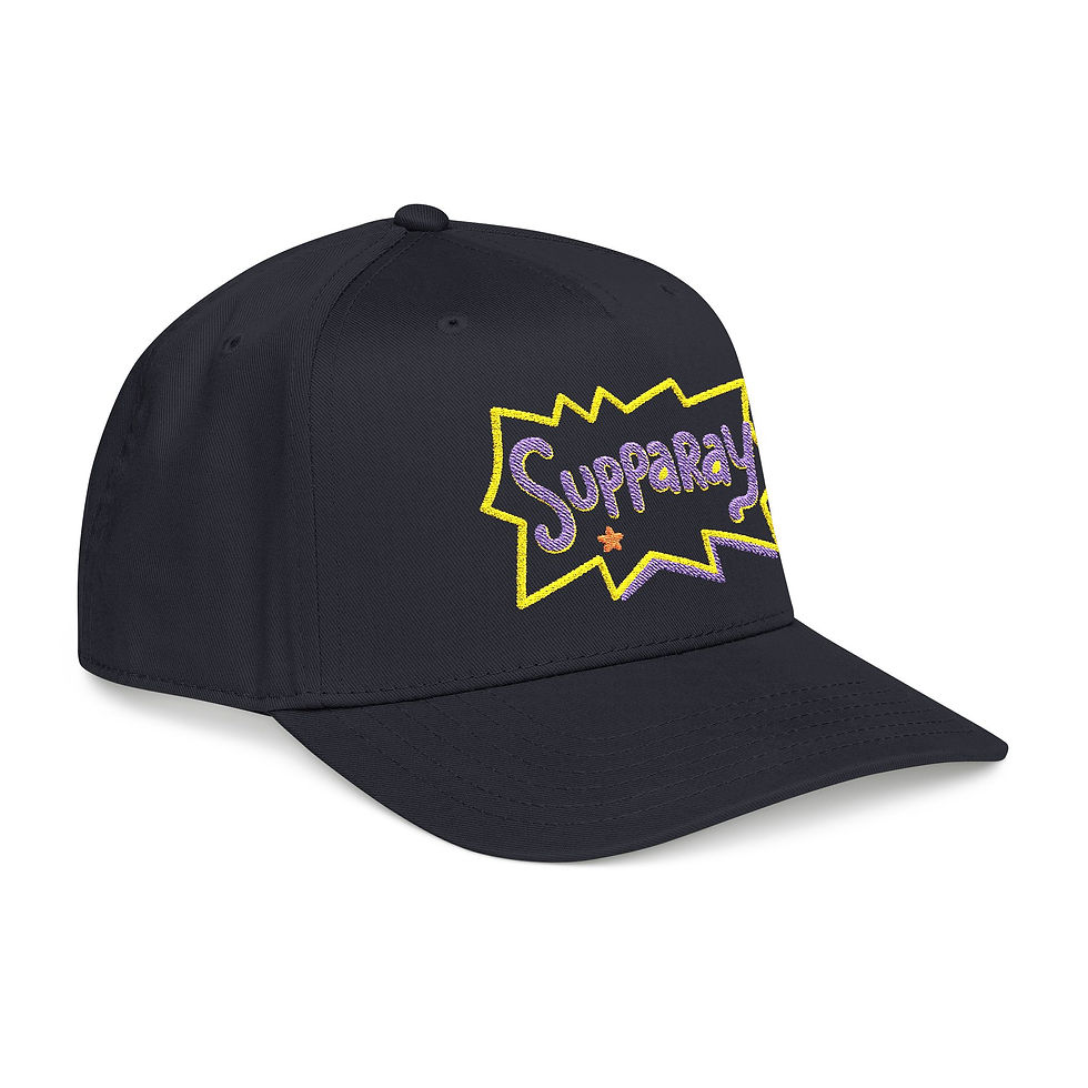 Thumbnail: SUPPARAY RUGRATS Mid Profile Baseball Cap — Retro Kids Graphic Hat