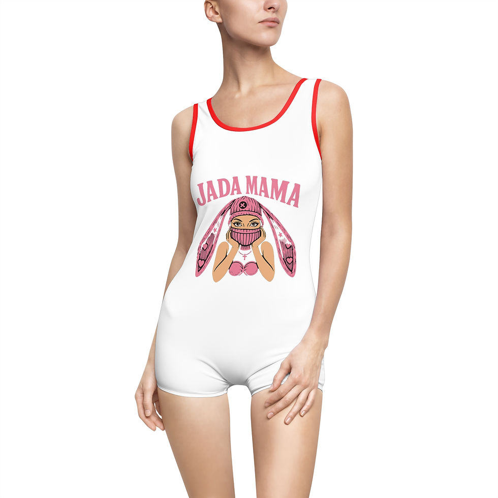 Thumbnail: Jada Mama Vintage One-Piece Swimsuit — Retro Graphic Women’s Swimwear