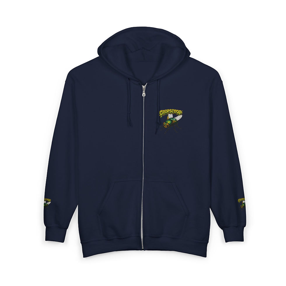 Thumbnail: GOOP SCOOP WITH THE FLYS Zip Hoodie — Graphic Full-Zip Sweatshirt