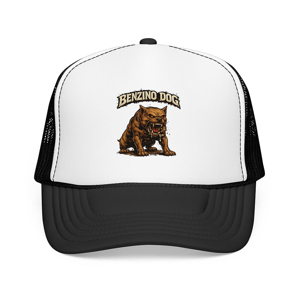 Thumbnail: Benzino Dog Foam Trucker Hat — Retro Pet Graphic Cap
