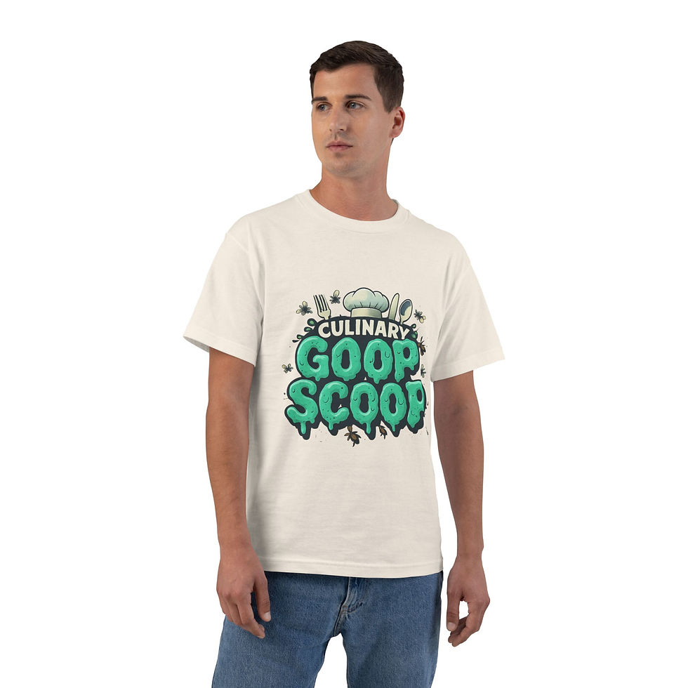 Thumbnail: T-Shirt — 'Culinary Goop Scoop' Graphic Tee (Bug & Slime Retro Street Art)