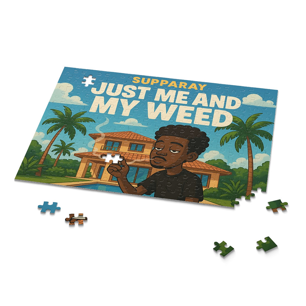 Thumbnail: Just Me and My Weed Puzzle — 120/252/500-Piece Cannabis-Themed Jigsaw