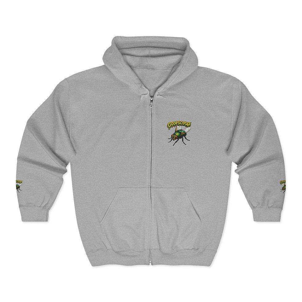 Thumbnail: GOOP SCOOP WITH THE FLYS Zip Hoodie — Graphic Full-Zip Sweatshirt