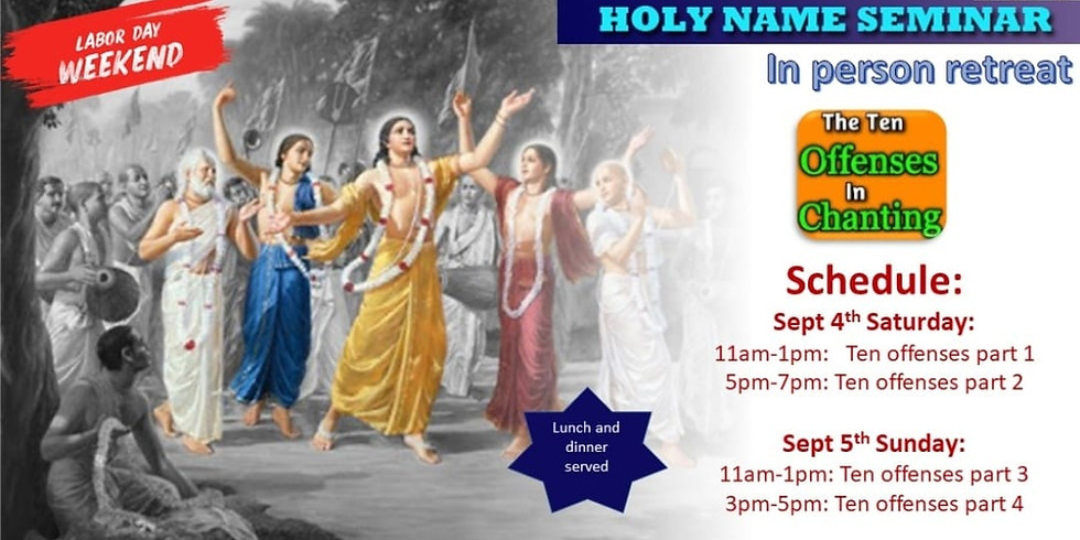 Holy Name Seminar