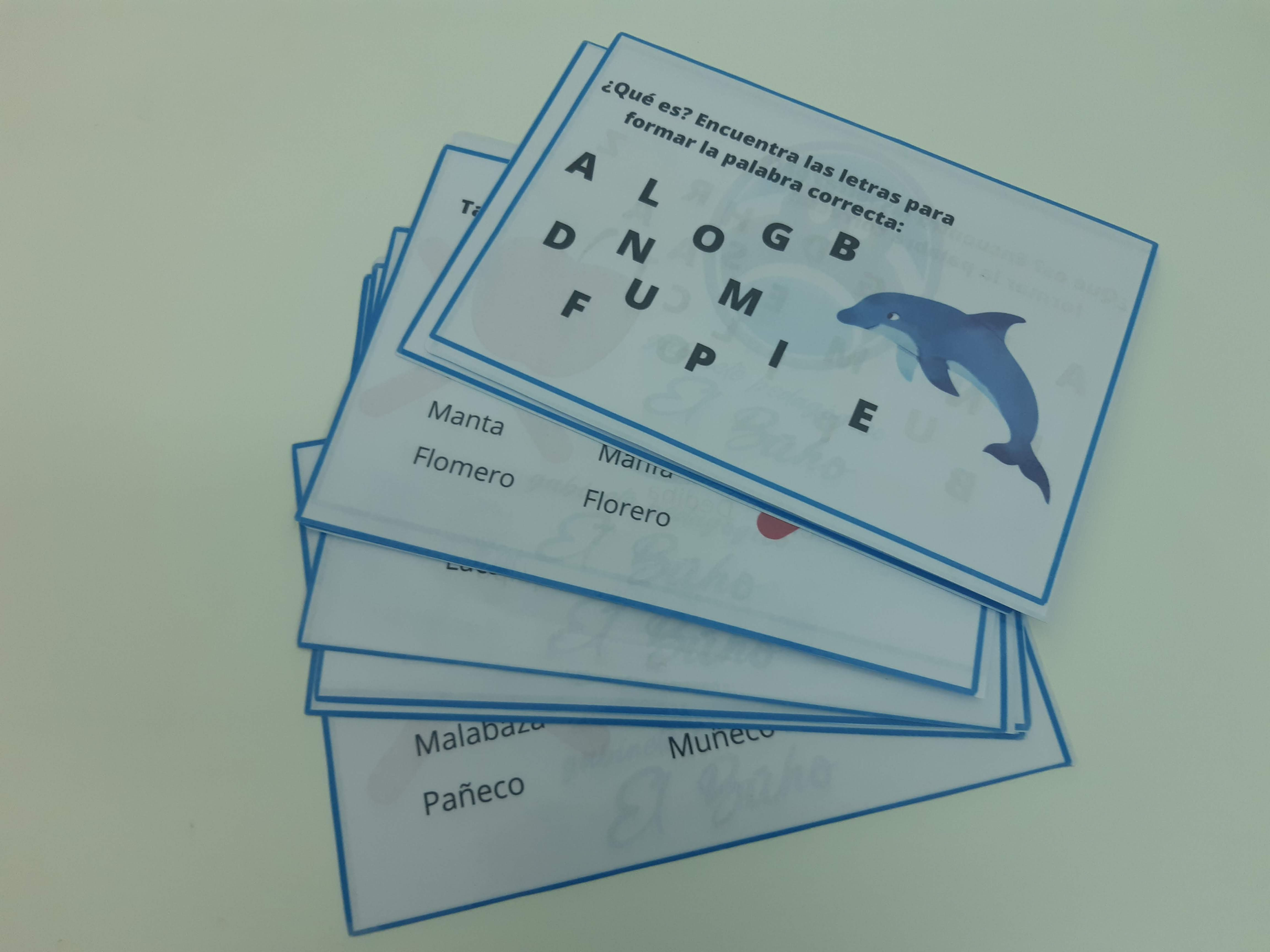 FICHAS JUEGOS CON PALABRAS