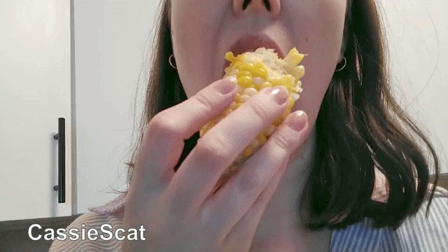 Cassie's shit have corn in it