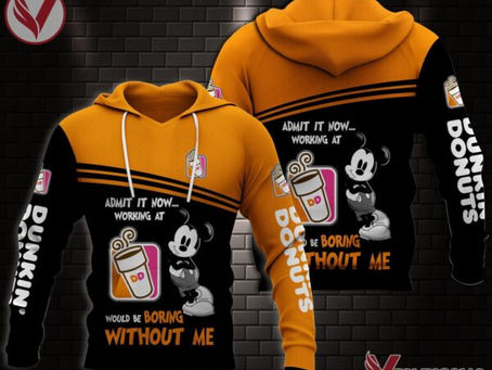 Mickey Mouse Dunkin Donuts Custom Uniform, Unique Gift For Staff – Vesles2014S
