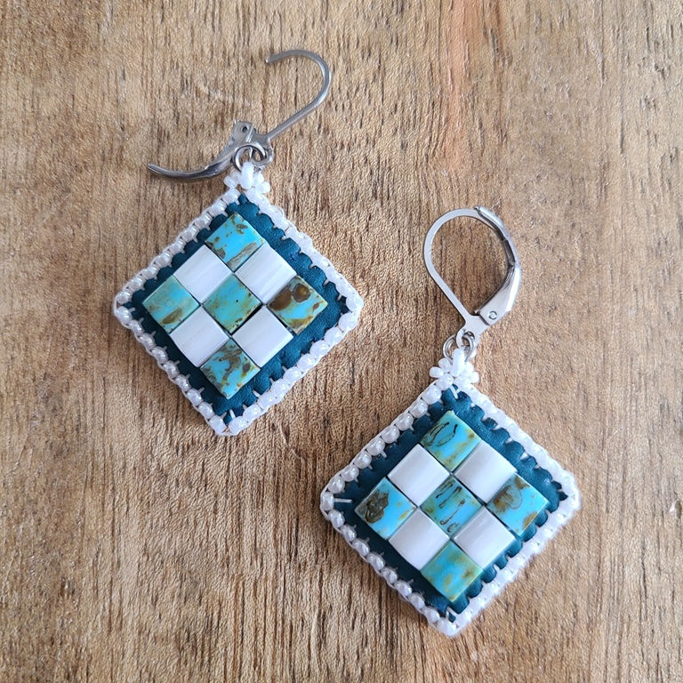 Miniature : Boucles Gisou 3x3 bleu blanc argenté