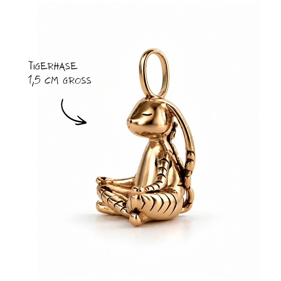 Miniaturbild: Tigerhasen Halskette – Gold
