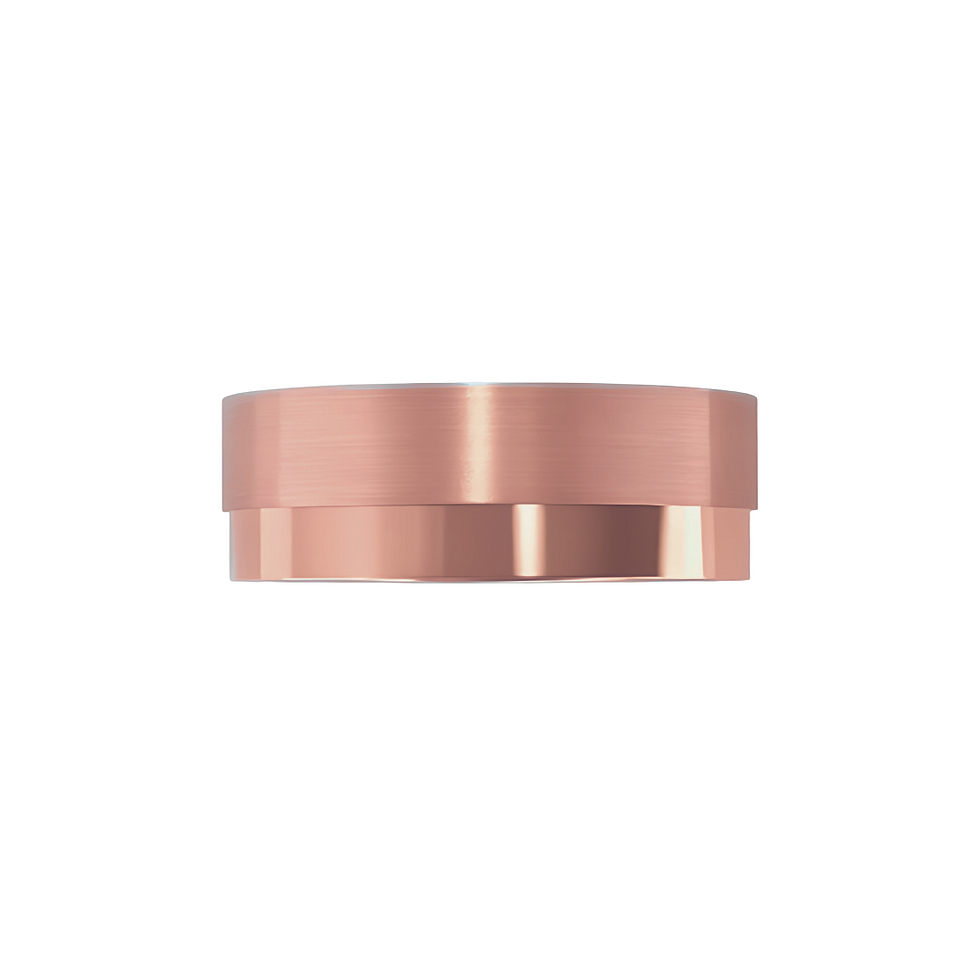 サムネイル： ELEGANT BRUSHED METAL SATIN FINISH WEDDING BAND RING