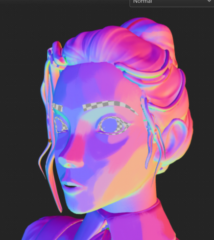 Painted Normal Map- Substance Painter