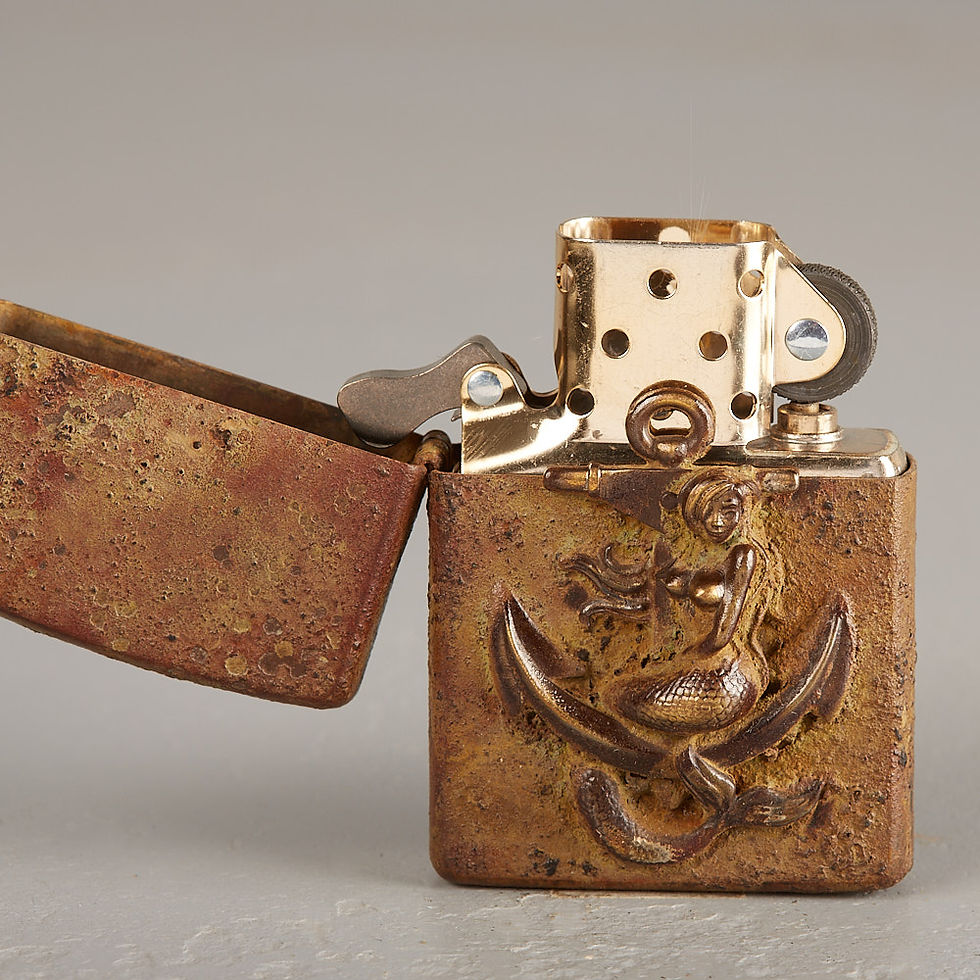 Miniaturbild: zippo, hartaufhart, meerjungfrau, custom zippo, jungfrau, patina